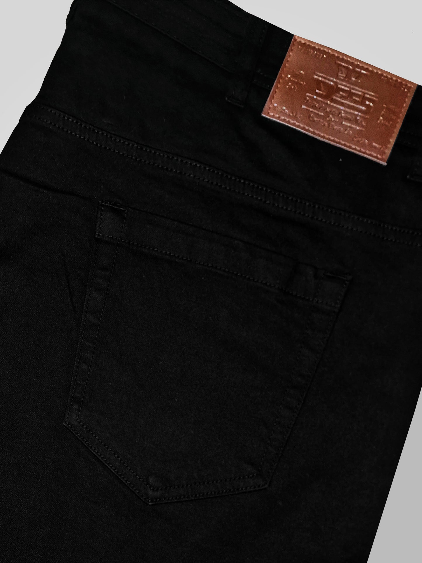 CLAUDE -D555 Black Tapered Fit Stretch Jeans