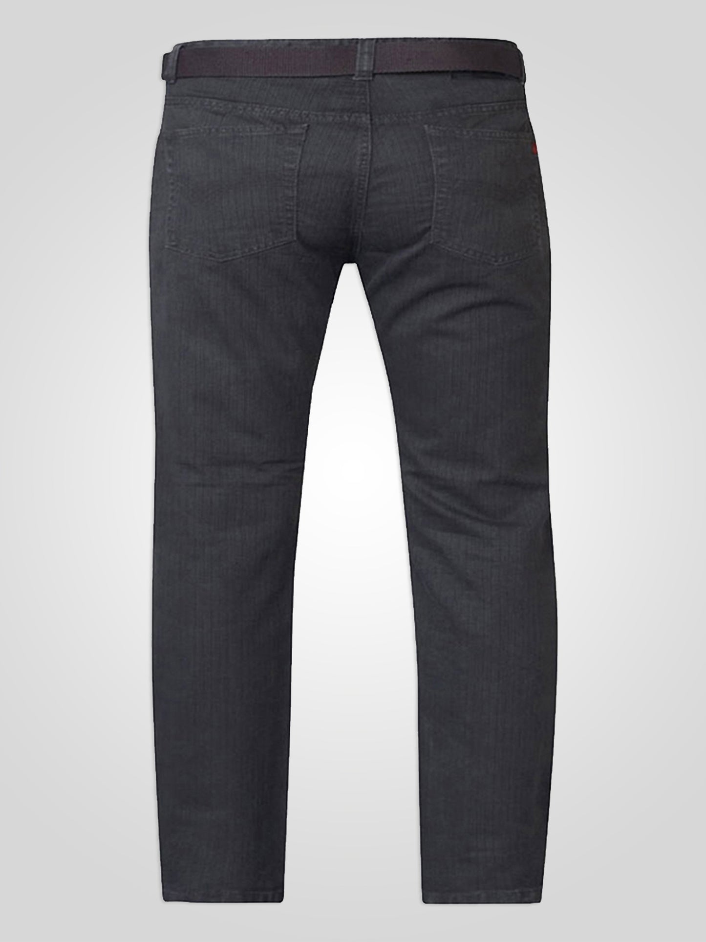 CANARY -DUKE Charcoal Bedford Cord Jeans with Belt