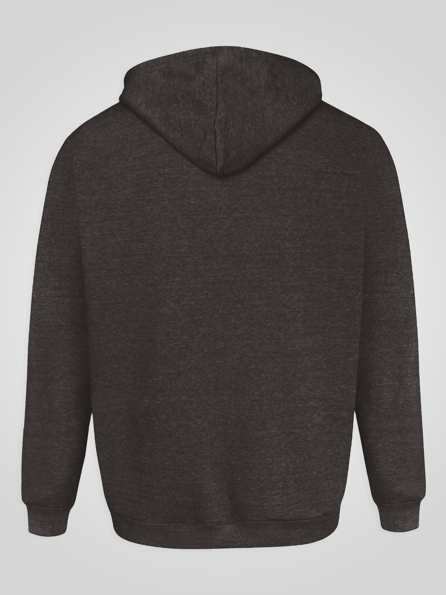 CANTOR-D555 Grey Heavy Weight Zip Through Hooded Sweatshirt