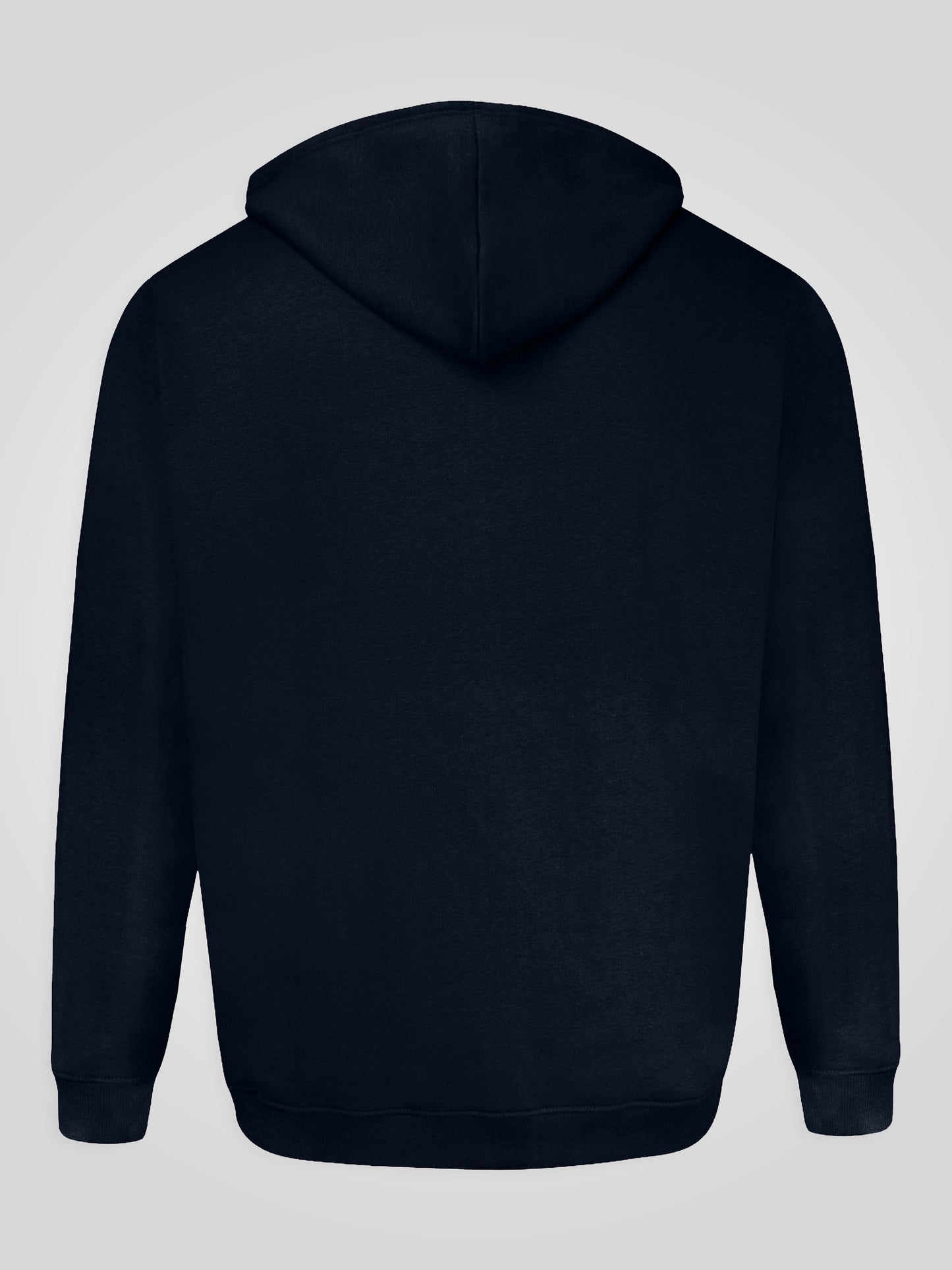 CANTOR-D555 Navy Blue Heavy Weight Zip Through Hooded Sweatshirt