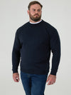 SWEAT -D555 Navy Blue Classic Crew Neck Sweatshirt