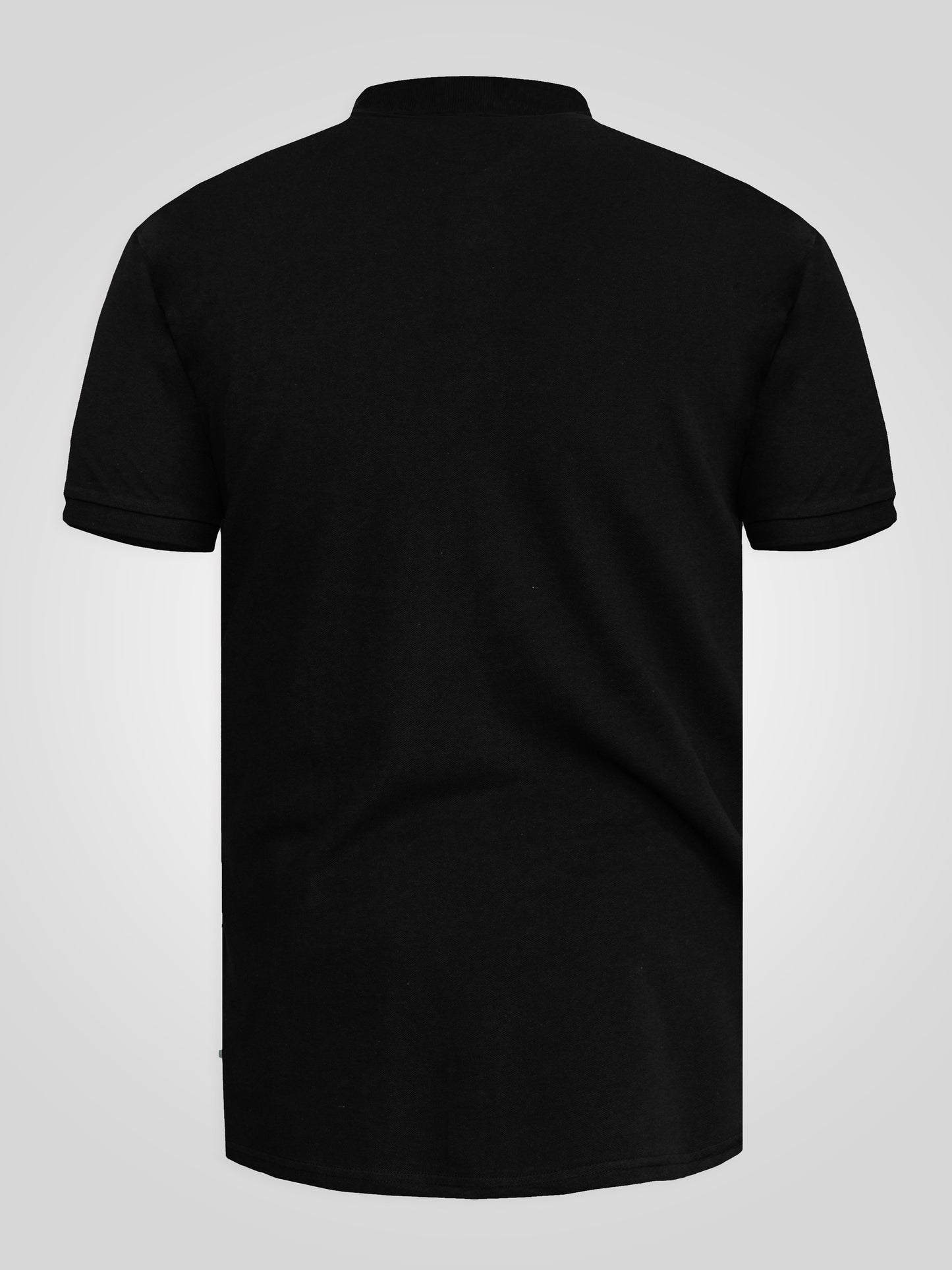 GRANT -D555 Black Combed Pique Polo Shirt with Pocket