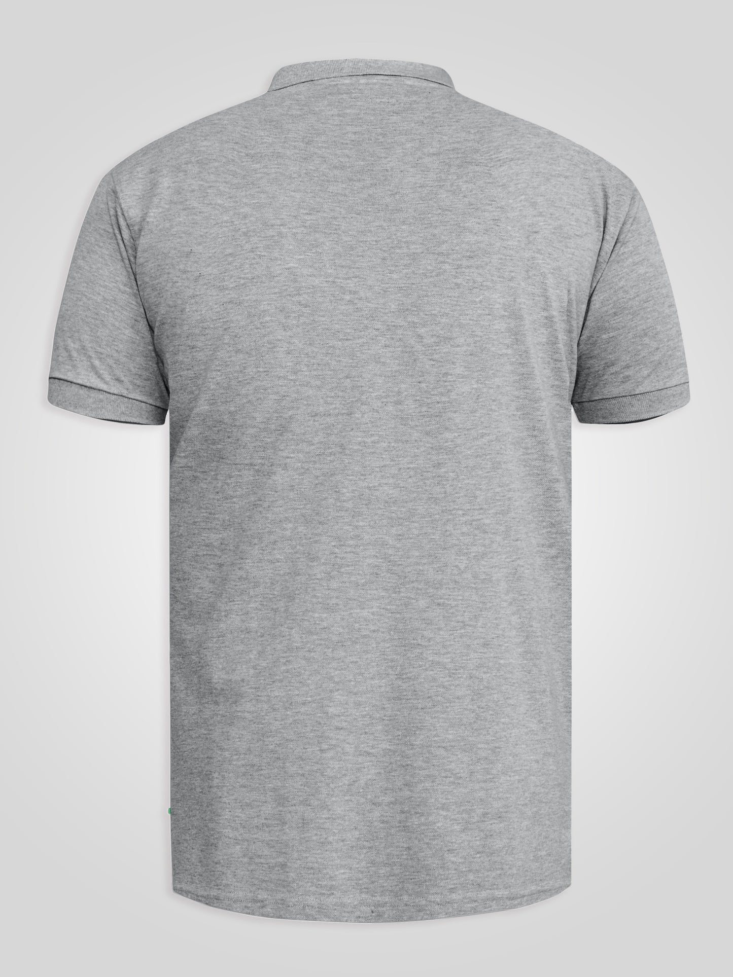 GRANT -D555 Grey Combed Pique Polo Shirt with Pocket