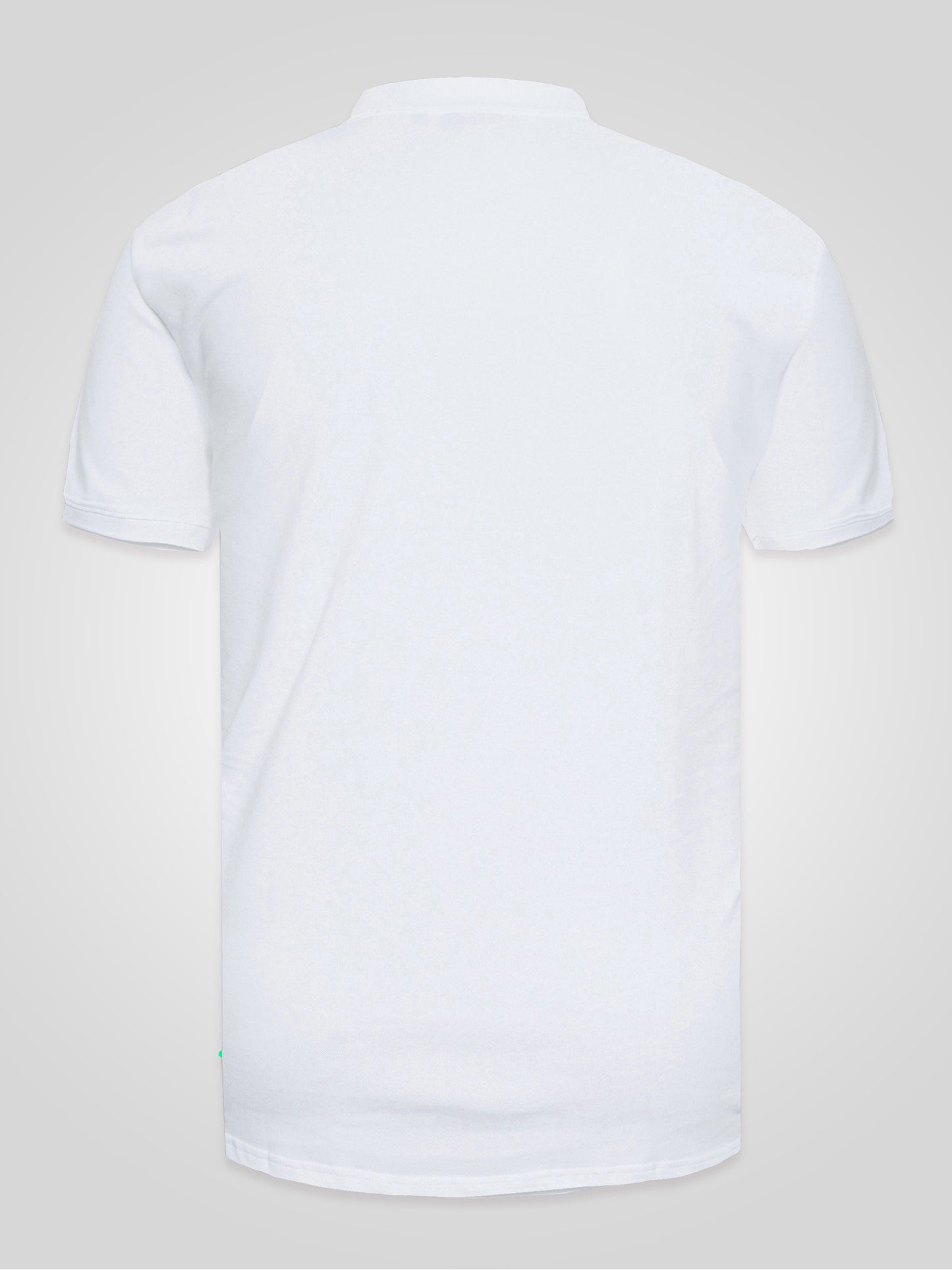 GRANT -D555 White Combed Pique Polo Shirt with Pocket