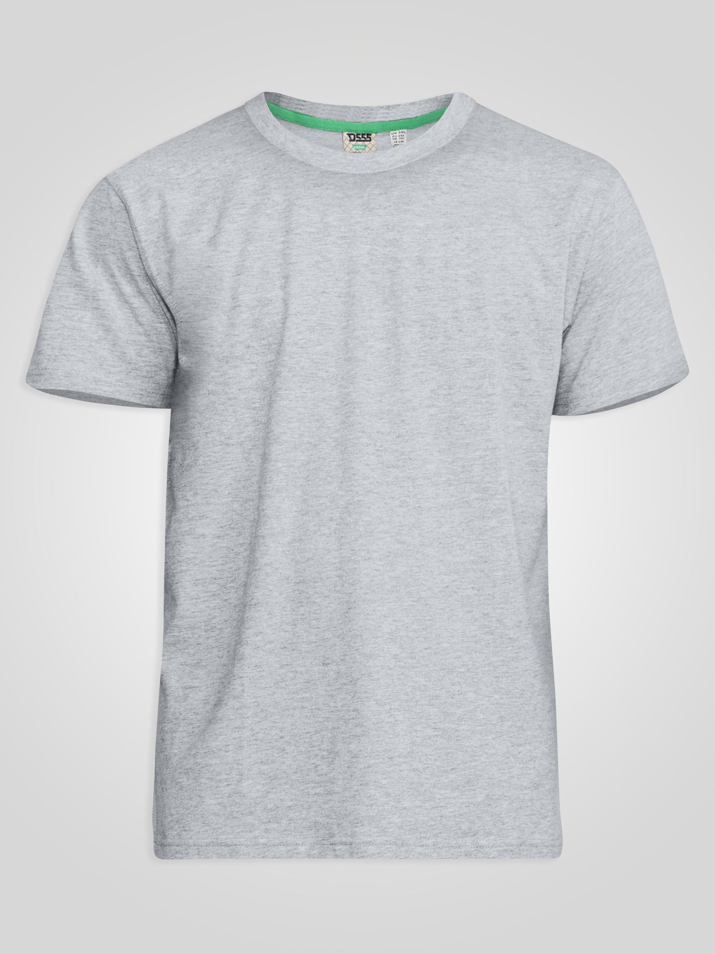 FLYERS  -D555 Grey Premium Weight Combed Cotton Crew Neck T-Shirts