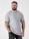FLYERS  -D555 Grey Premium Weight Combed Cotton Crew Neck T-Shirts