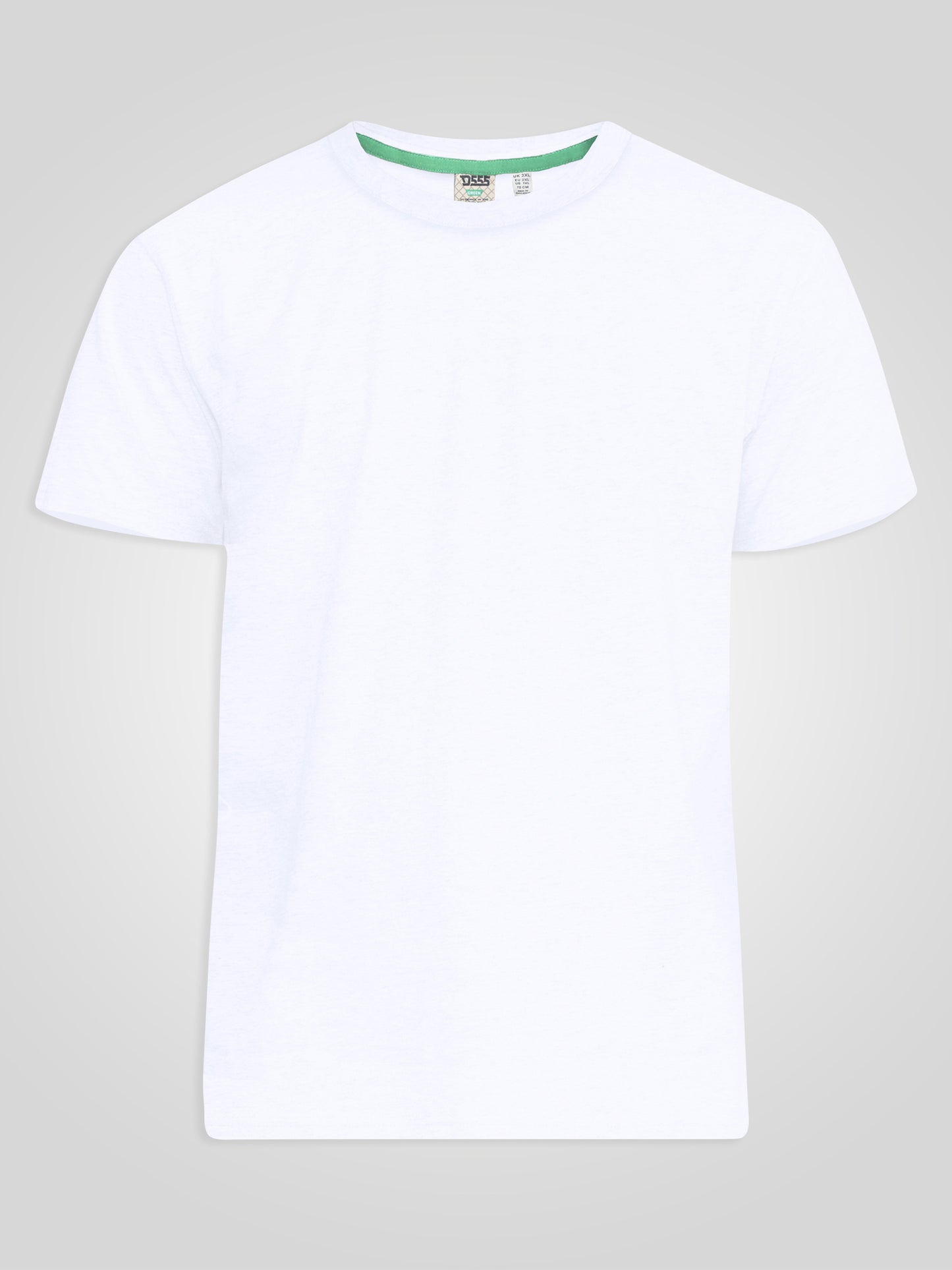 FLYERS  -D555 White Premium Weight Combed Cotton Crew Neck T-Shirts