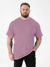 FLYERS  -D555 Grape Purple Premium Weight Combed Cotton Crew Neck T-Shirts