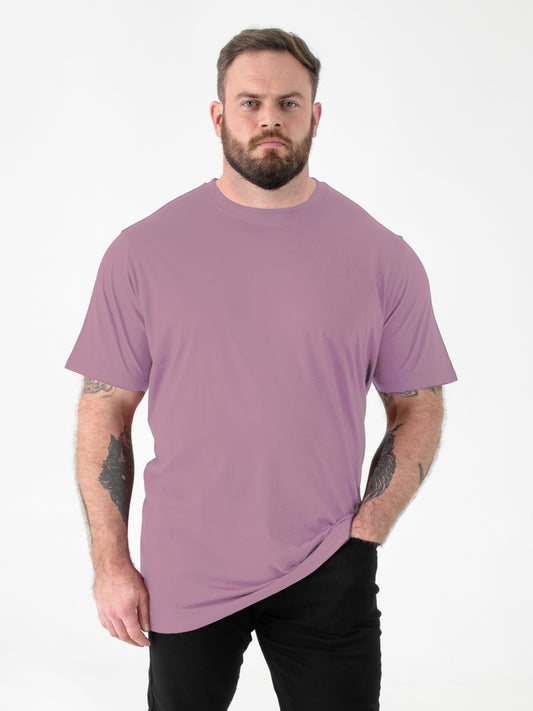 FLYERS  -D555 Grape Purple Premium Weight Combed Cotton Crew Neck T-Shirts