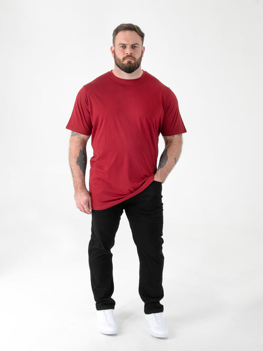 FLYERS  -D555 Red Premium Weight Combed Cotton Crew Neck T-Shirts