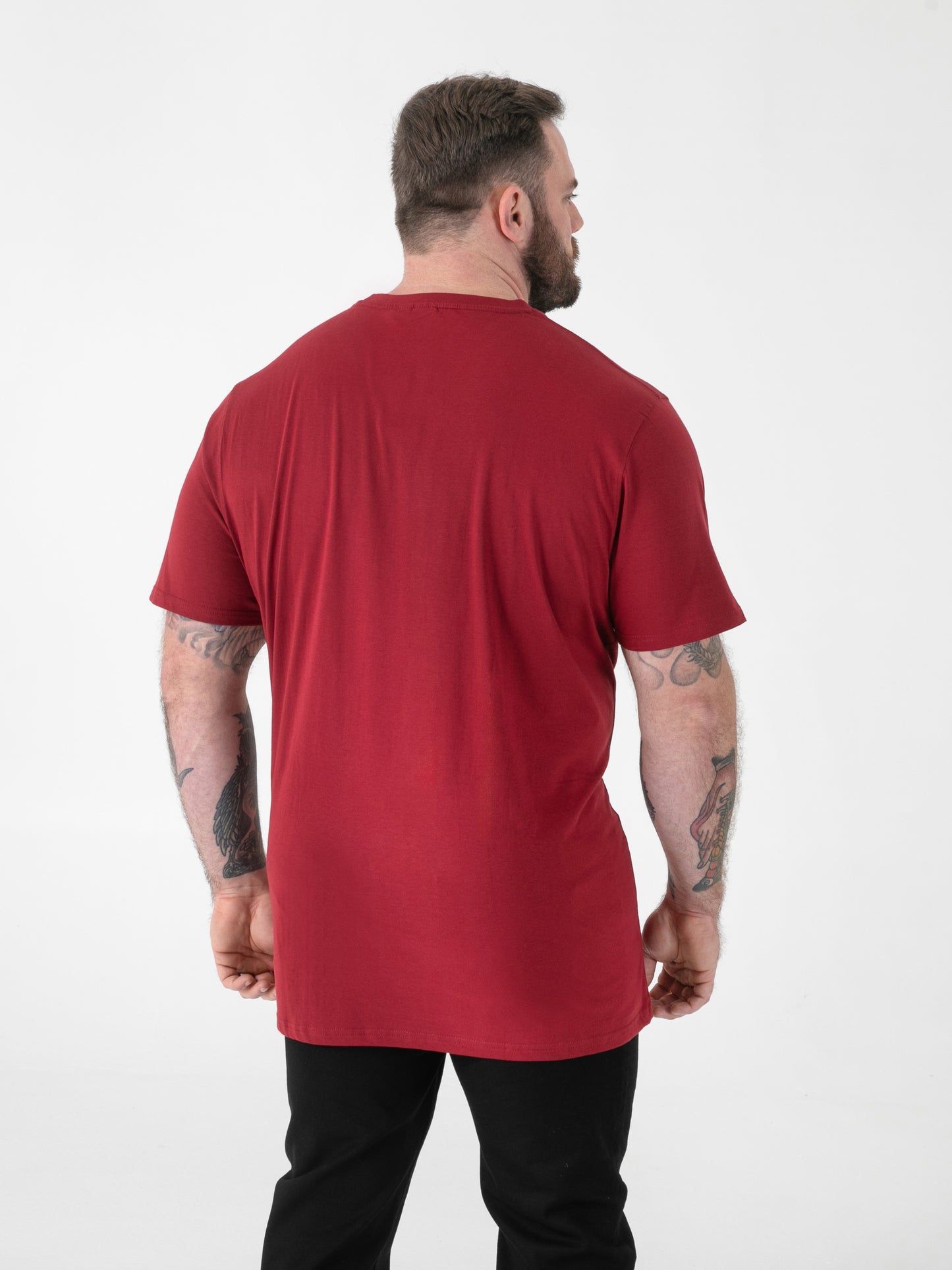FLYERS  -D555 Red Premium Weight Combed Cotton Crew Neck T-Shirts