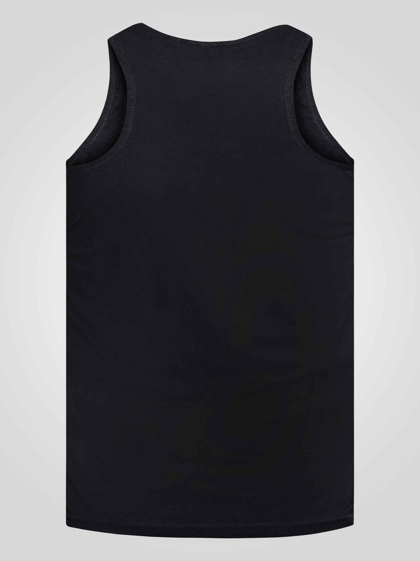 FABIO -D555 Black Classic Muscle Vest