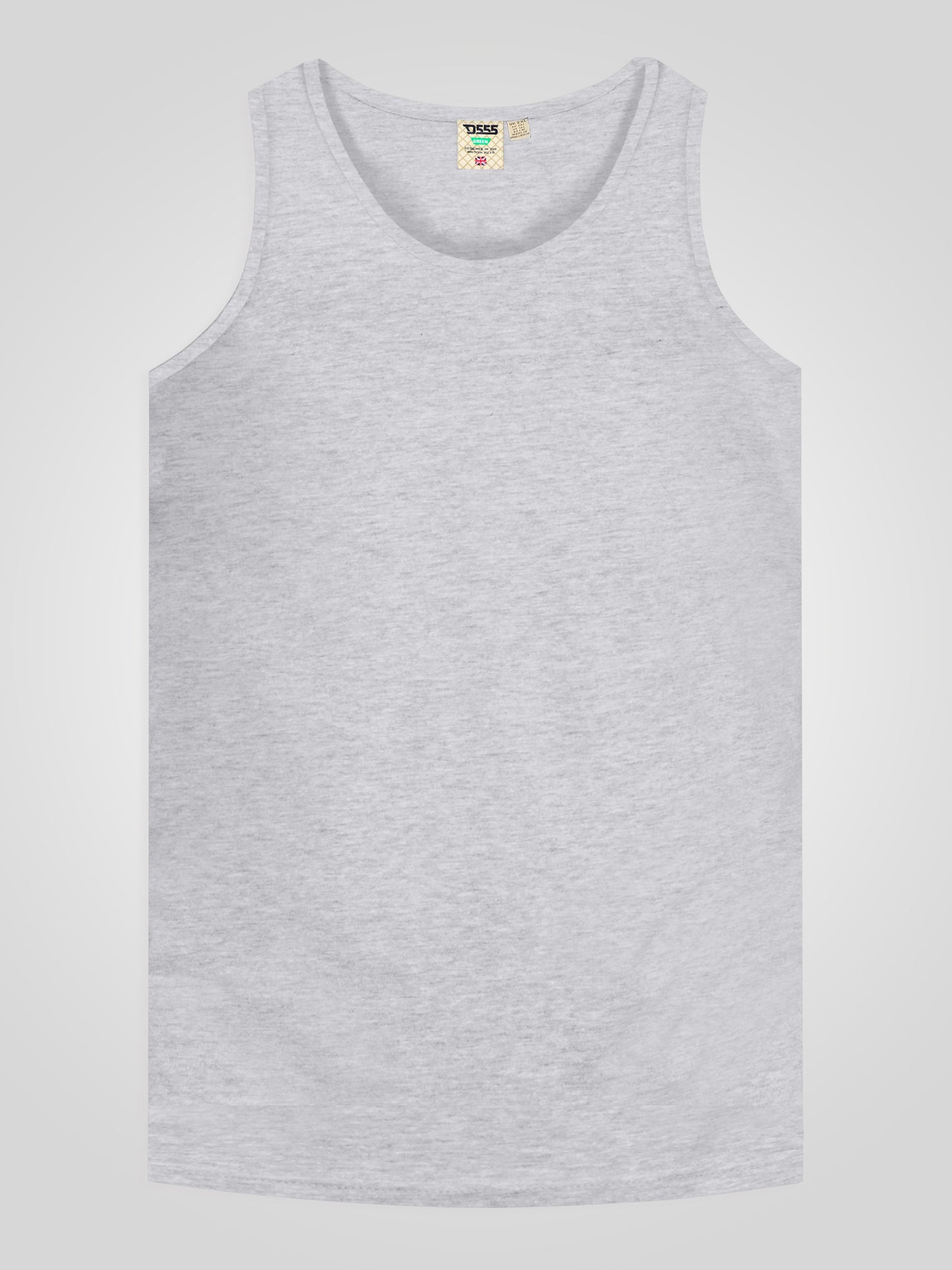FABIO -D555 Grey Classic Muscle Vest