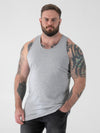 FABIO -D555 Grey Classic Muscle Vest