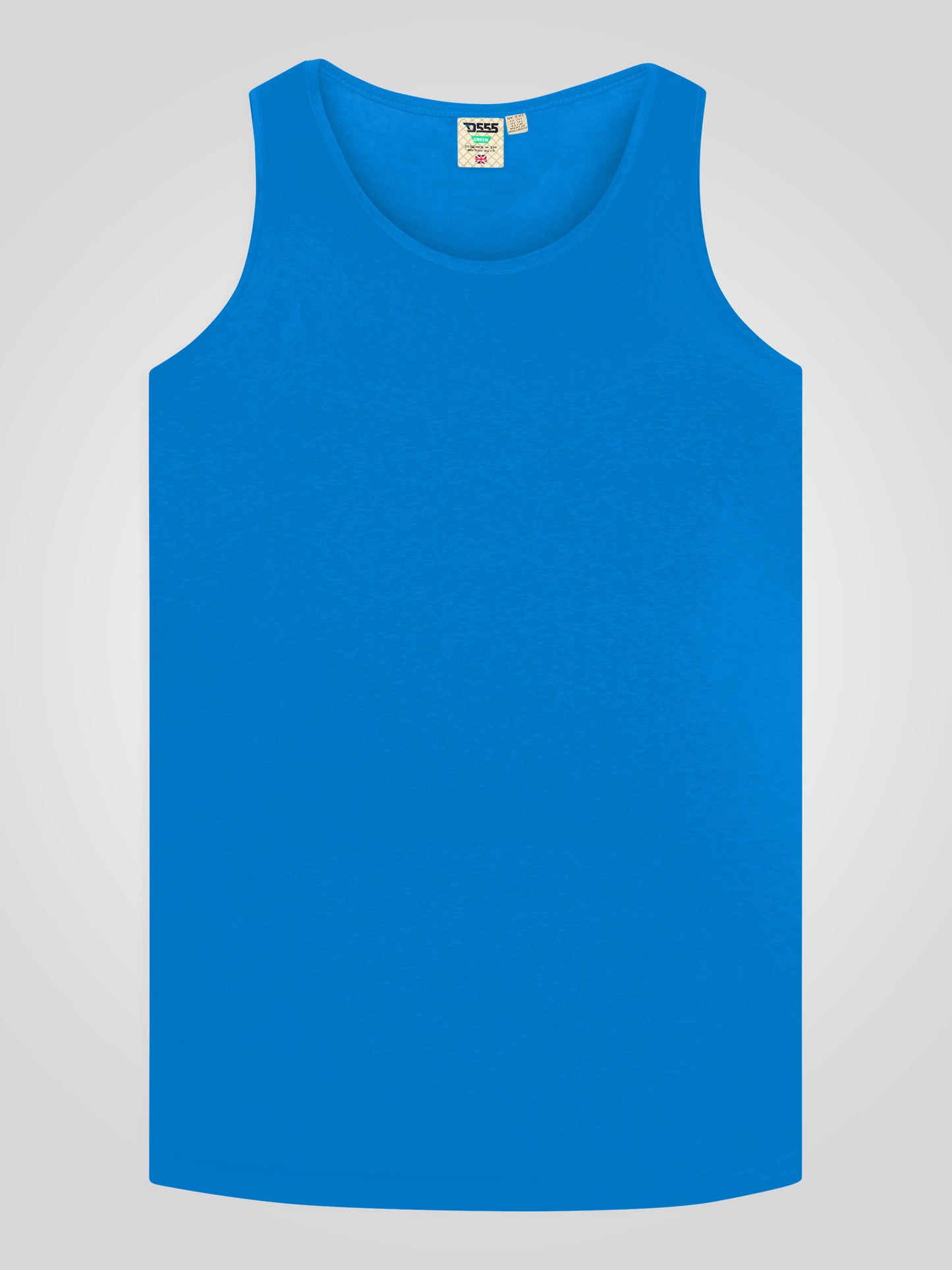 FABIO -D555 Blue Classic Muscle Vest