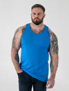 FABIO -D555 Blue Classic Muscle Vest