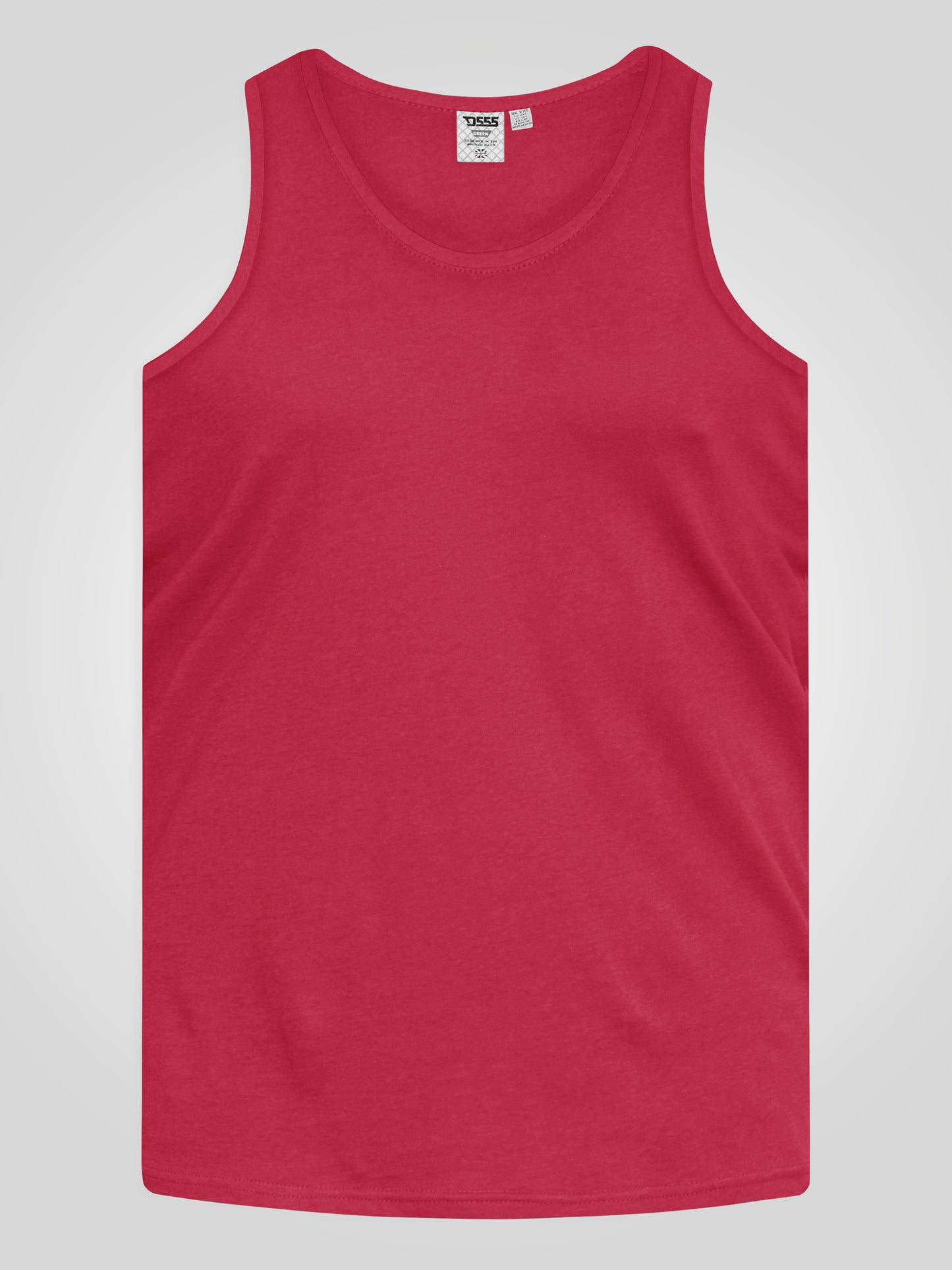 FABIO -D555 Red Classic Muscle Vest