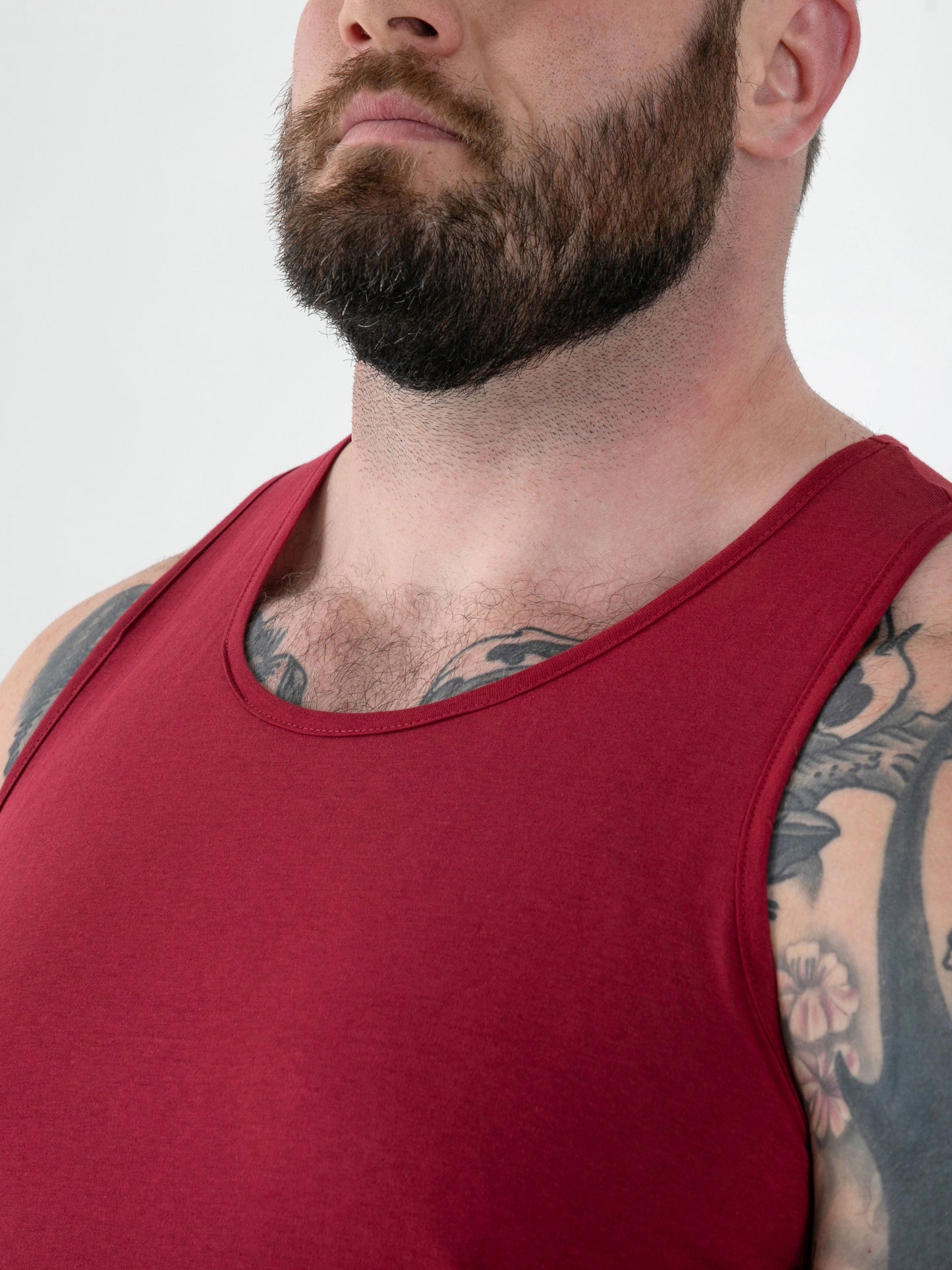 FABIO -D555 Red Classic Muscle Vest
