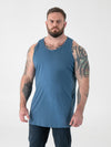 FABIO -D555 Teal Blue Classic Muscle Vest