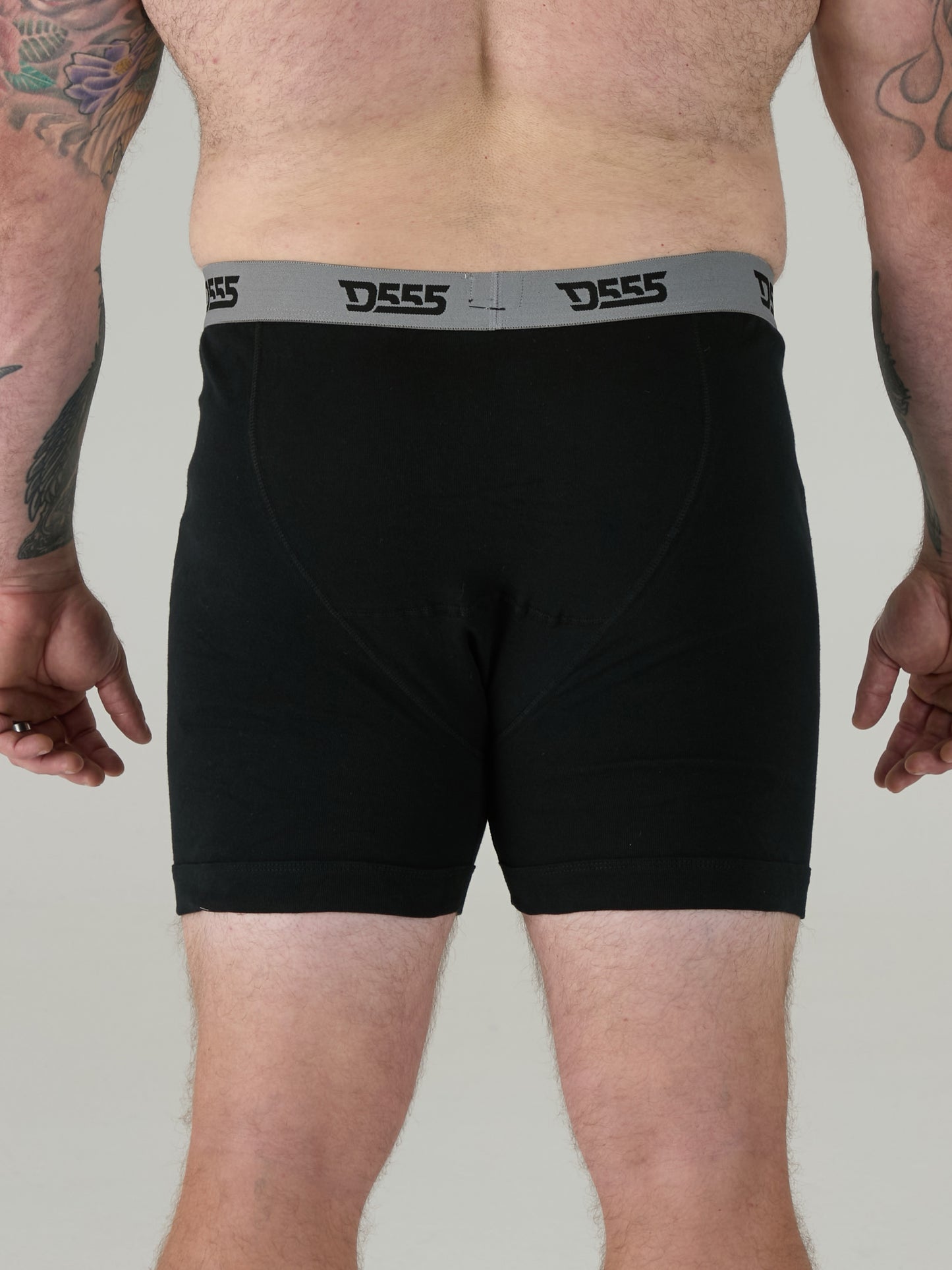 DRIVER 1 -D555 Black/Grey/Navy Pack Of 3 Cotton Boxer Short