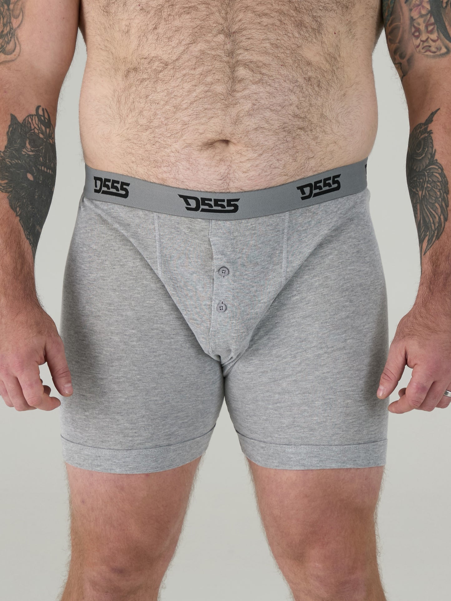 DRIVER -D555 Black/Grey/White Pack Of 3 Cotton Boxer Short