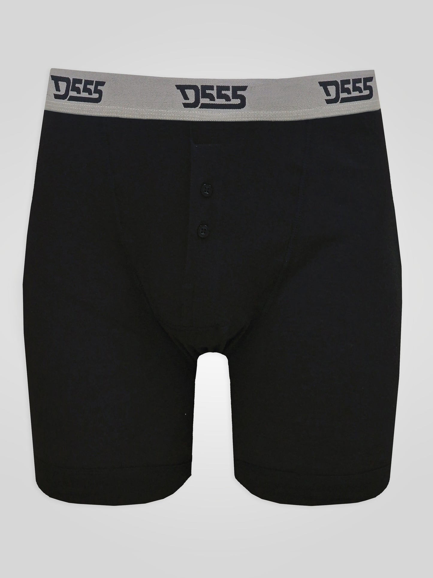 DRIVER 1 -D555 Black/Grey/Navy Pack Of 3 Cotton Boxer Short