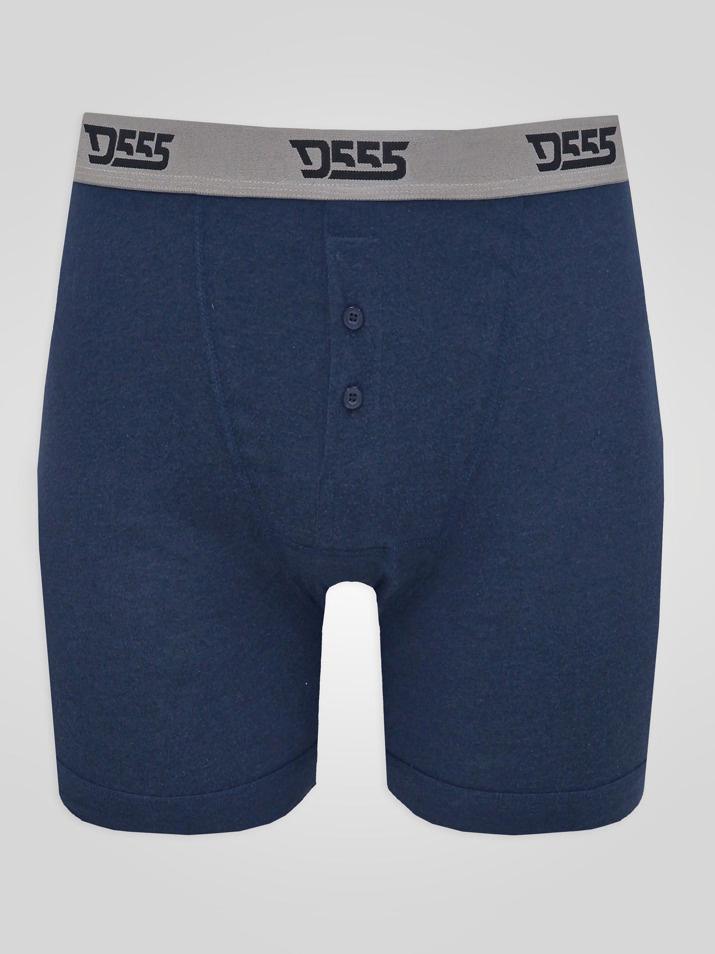 DRIVER 1 -D555 Black/Grey/Navy Pack Of 3 Cotton Boxer Short