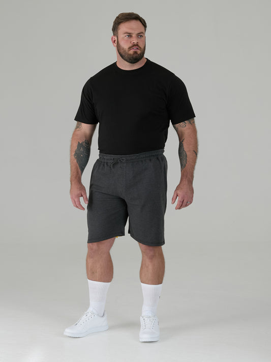 JOHN -D555 Grey Lightweight Fleece Cotton Cargo Shorts with Zipper Pockets