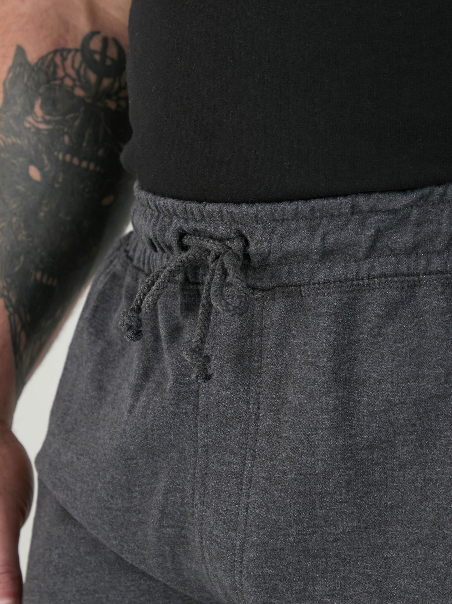 JOHN -D555 Grey Lightweight Fleece Cotton Cargo Shorts with Zipper Pockets