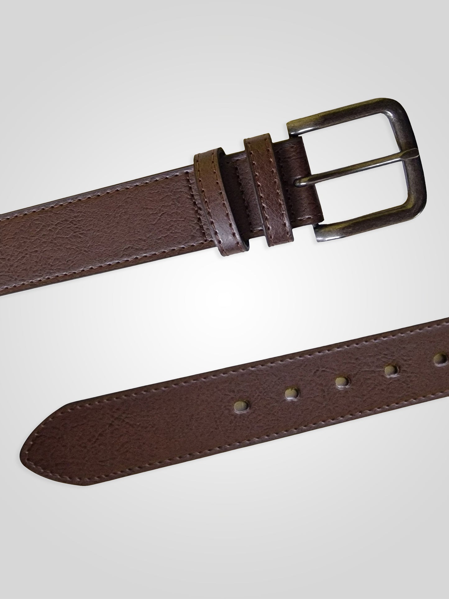ARCHIE -D555 Brown Antique Buckle Jeans Belt 3.9Cm Width