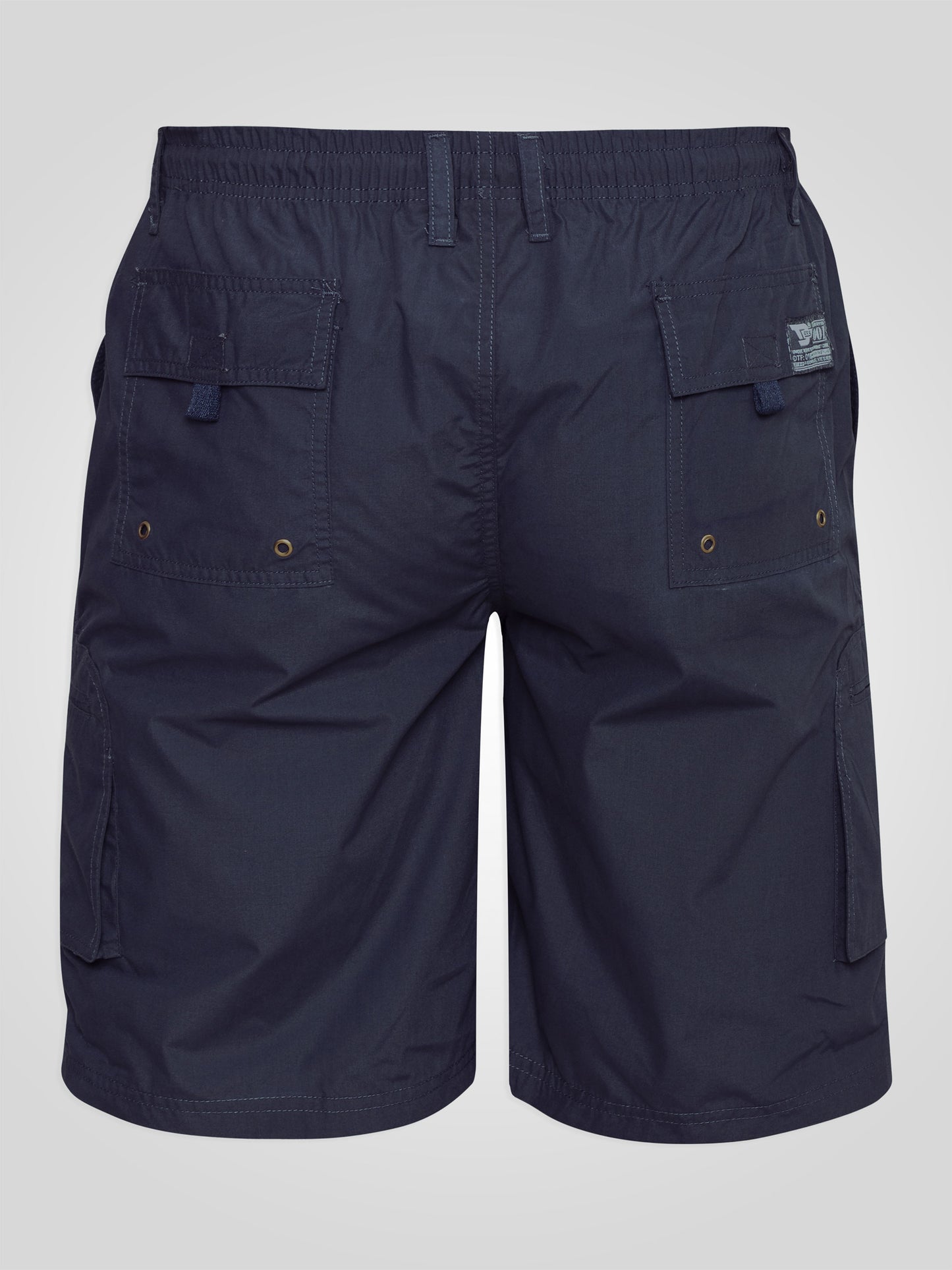 NICK -D555 Navy Blue Cargo Short with Shaped Leg Pockets