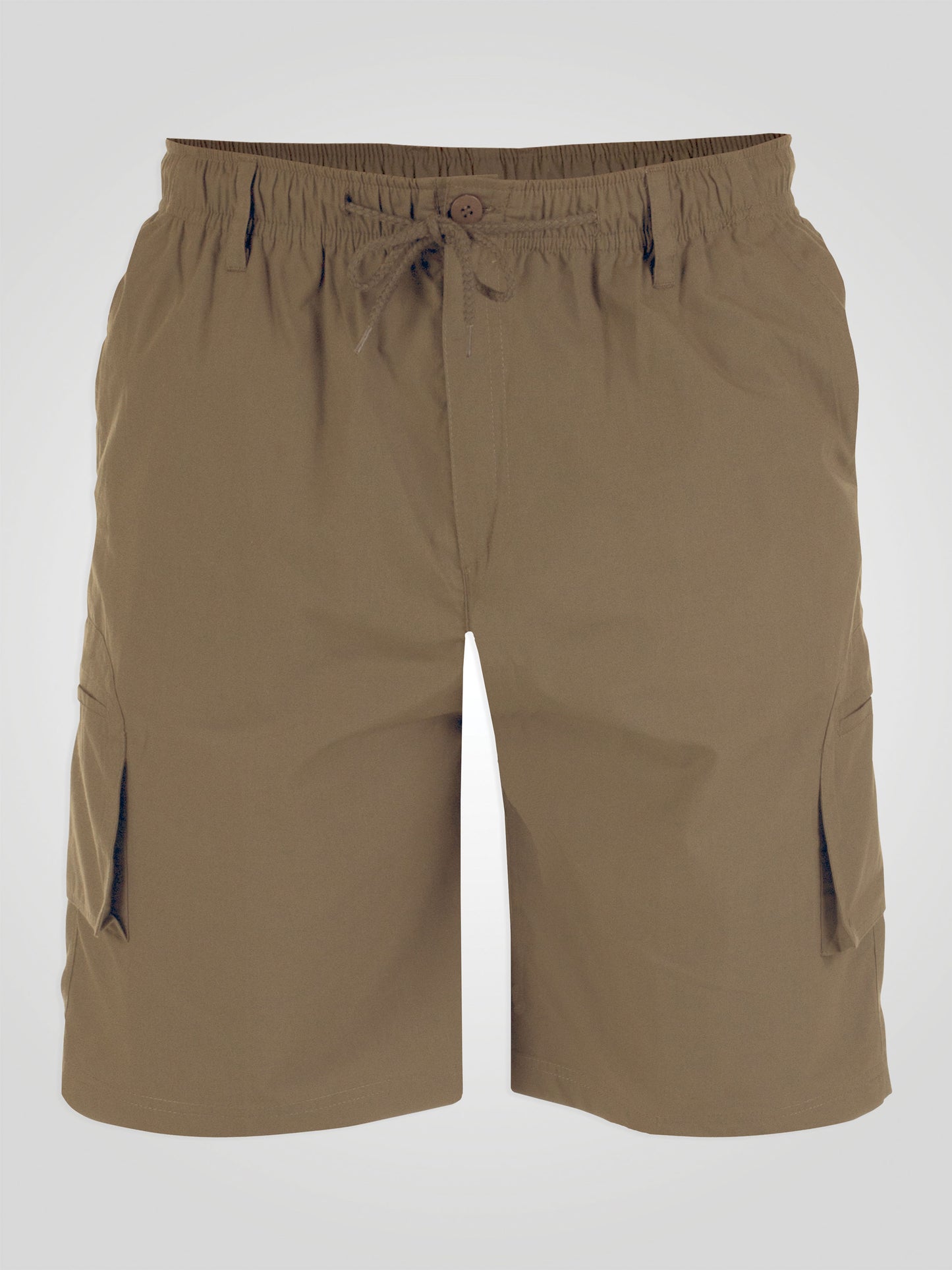 NICK -D555 Sand Cargo Short with Shaped Leg Pockets