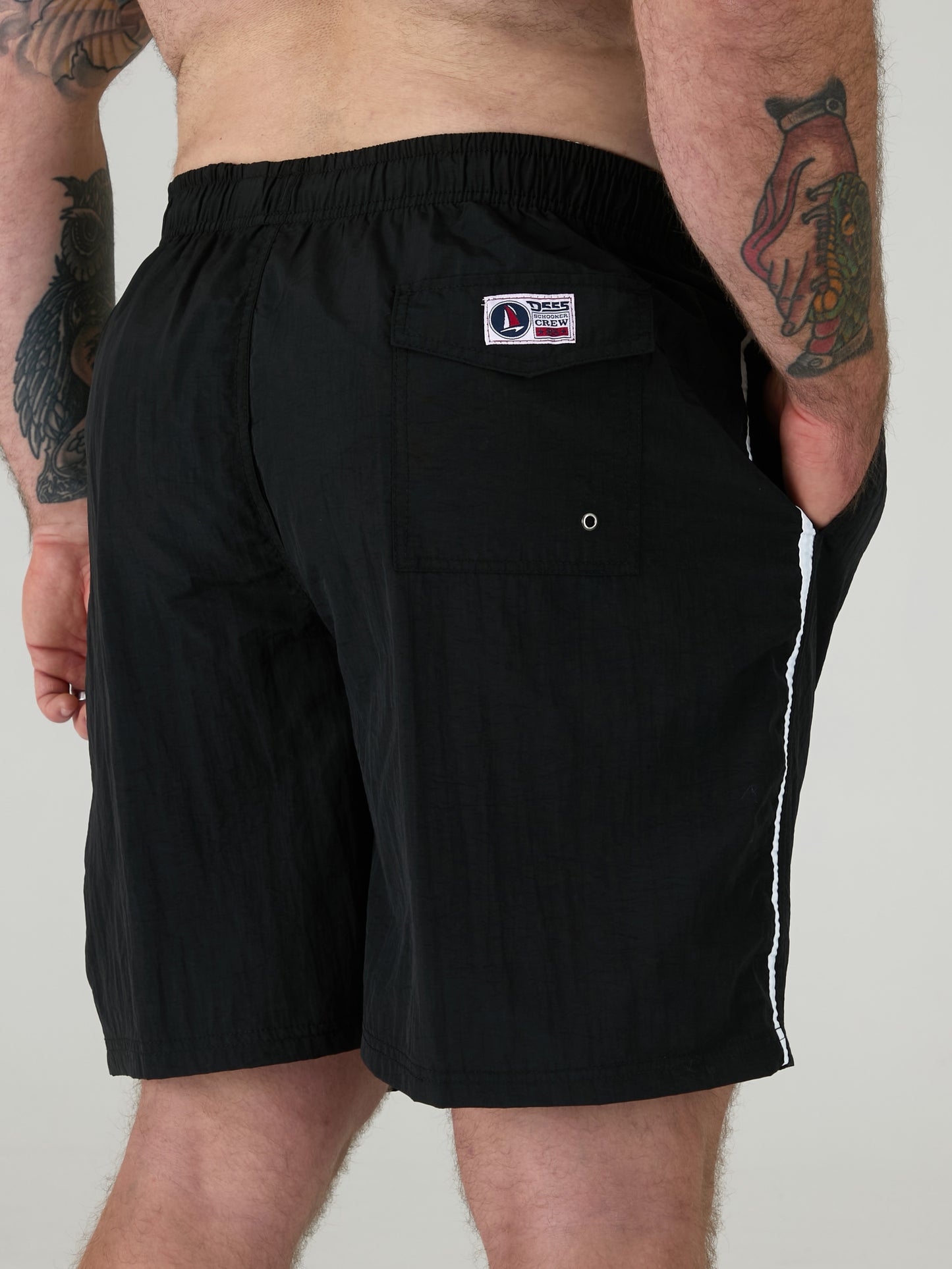 YARROW -D555 Black Full Length Swim Short