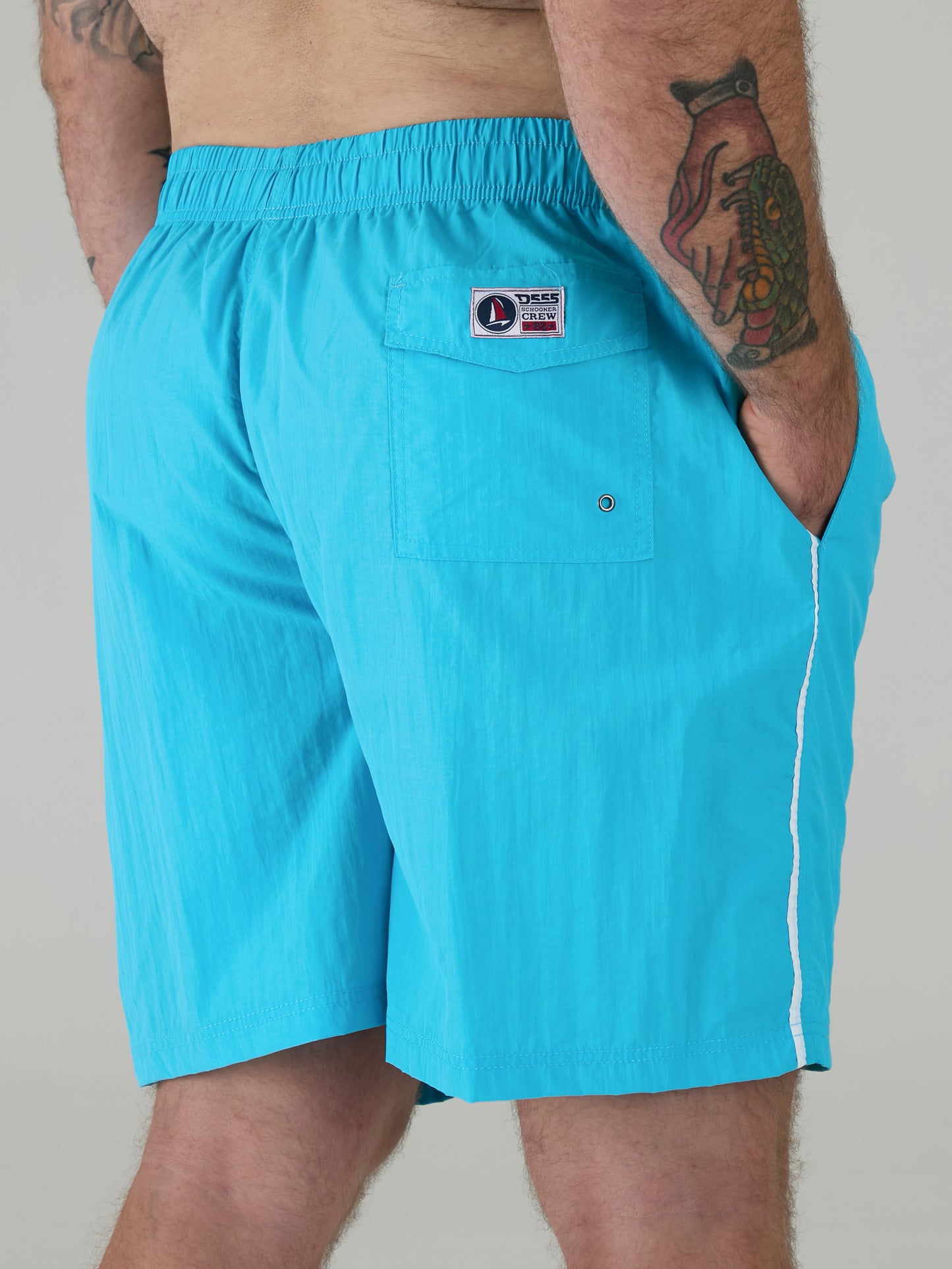 YARROW -D555 Blue Full Length Swim Short