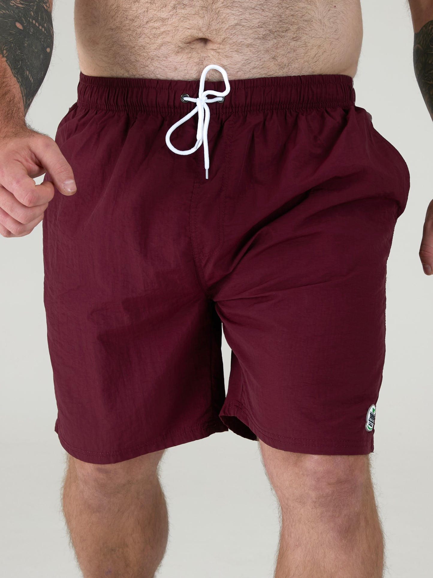 YARROW -D555 Burgundy Full Length Swim Short