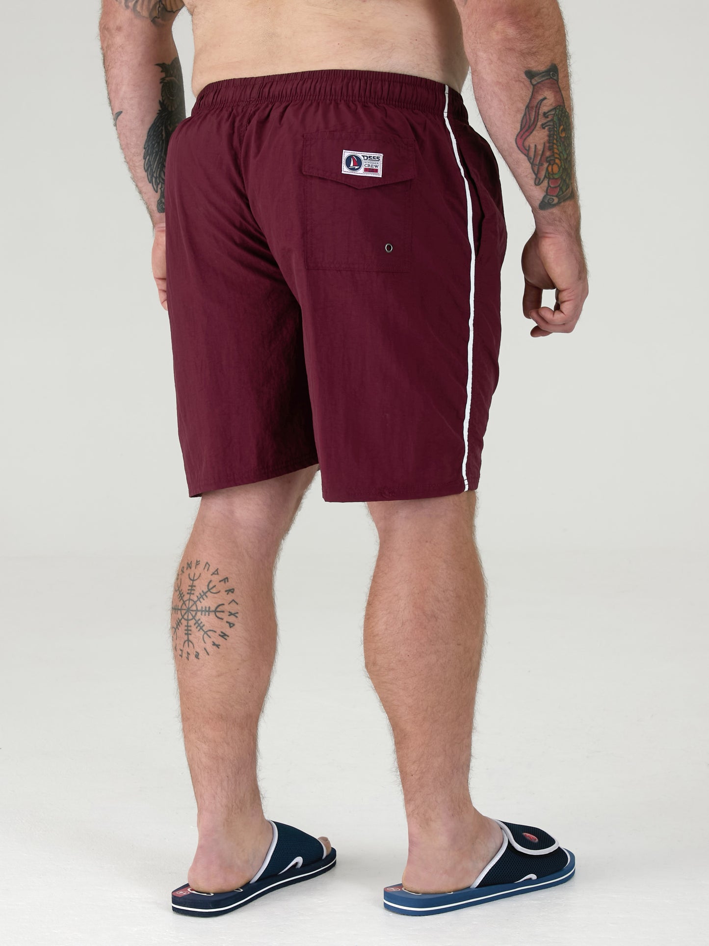YARROW -D555 Burgundy Full Length Swim Short
