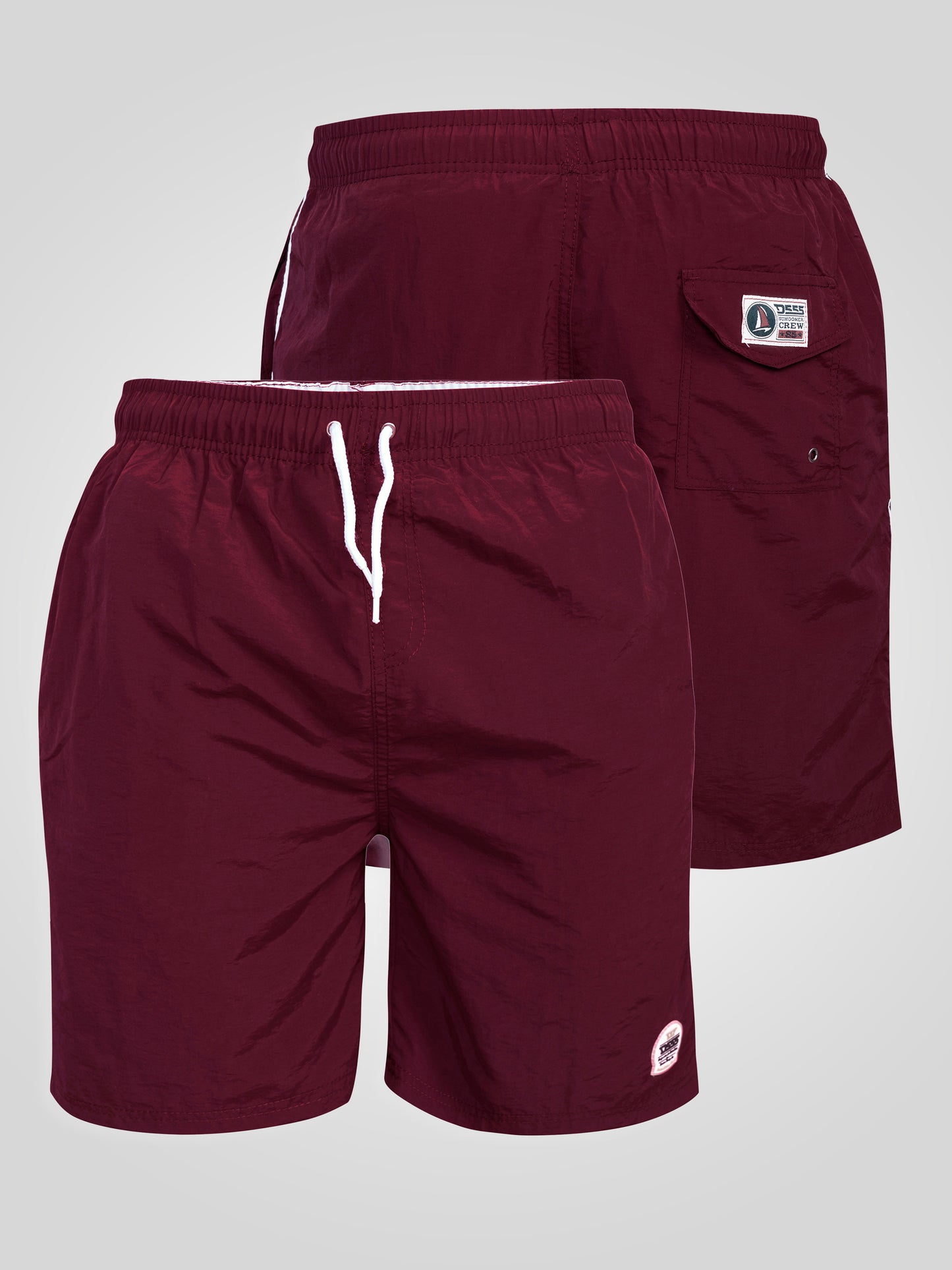 YARROW -D555 Burgundy Full Length Swim Short