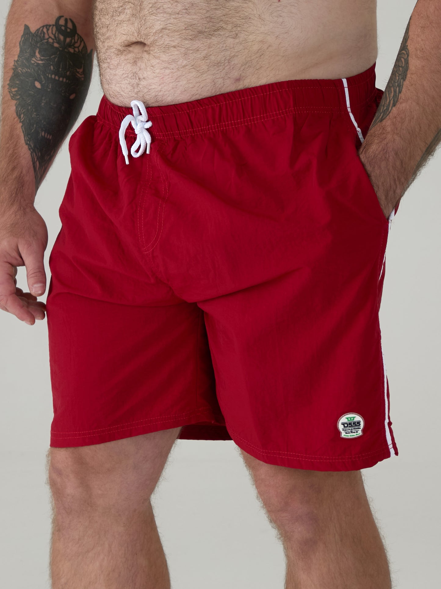 YARROW -D555 Red Full Length Swim Short