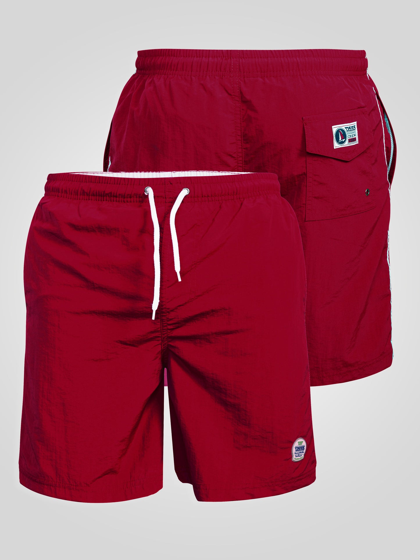 YARROW -D555 Red Full Length Swim Short