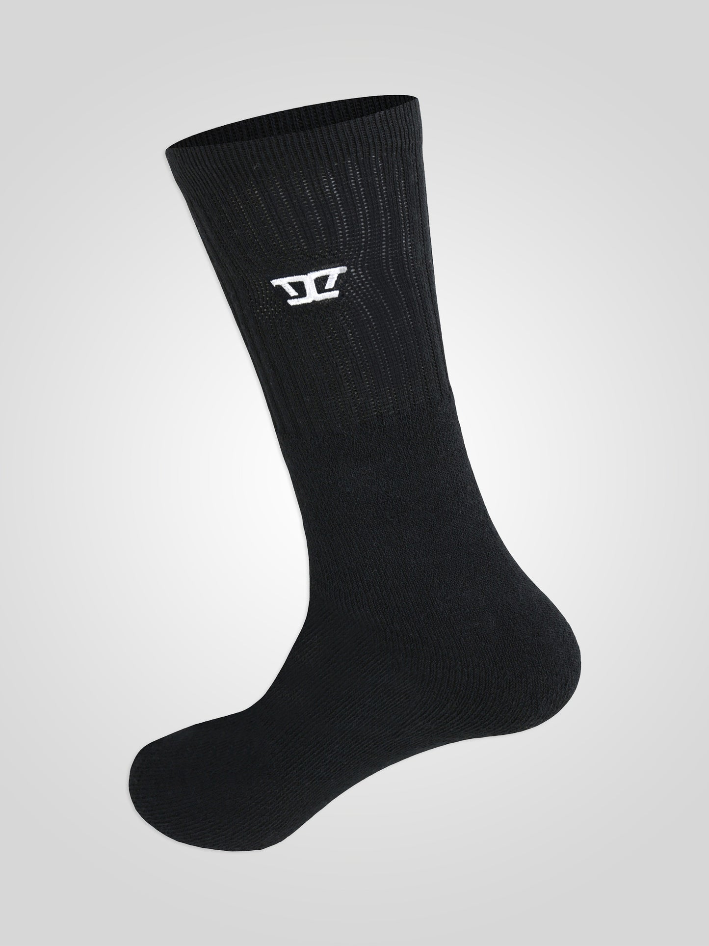 LOGAN -D555 Black Pack Of 2 Socks Sports and Leisure