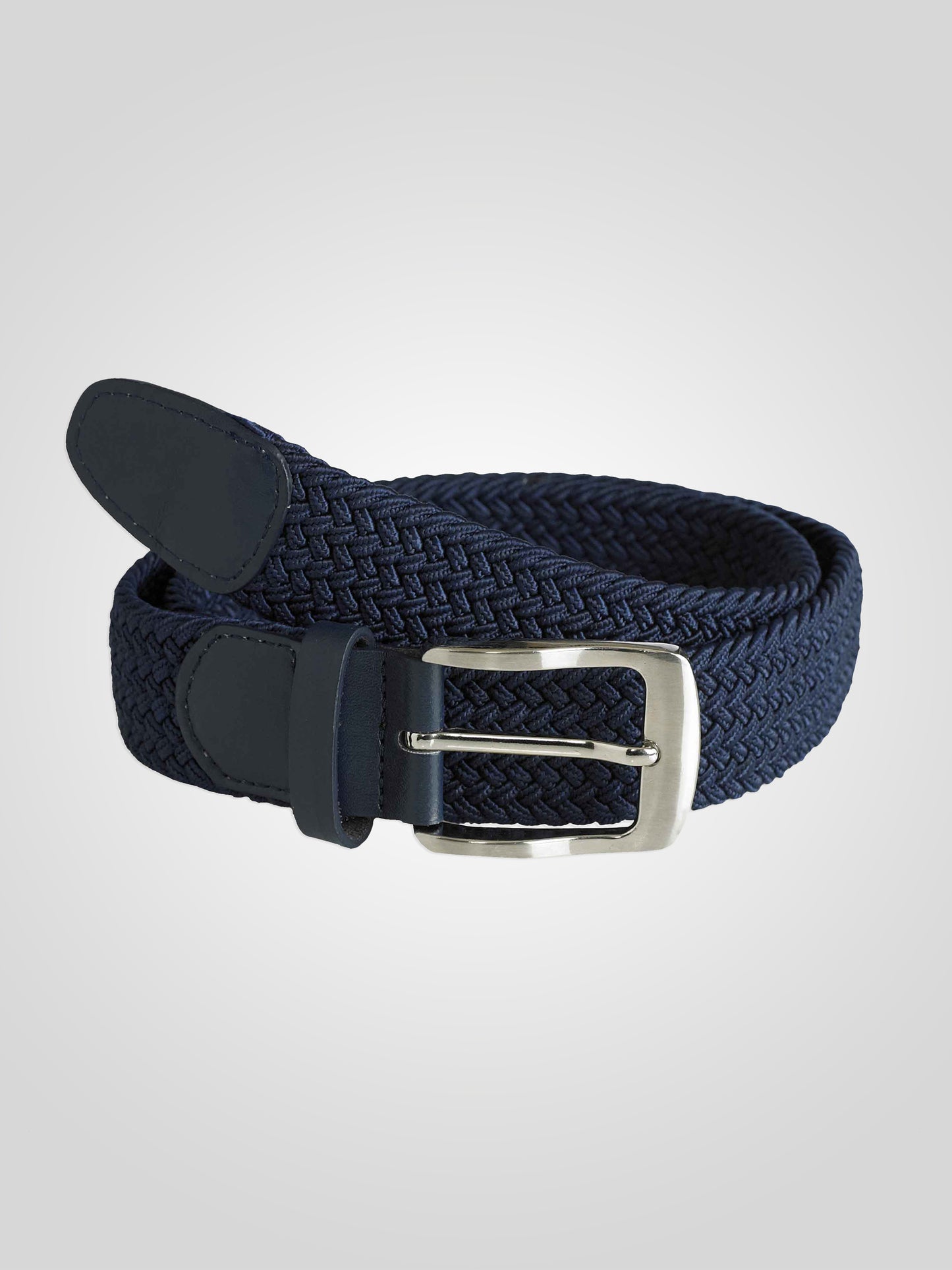 DANI -D555 Navy Blue Stretch Braided Belt