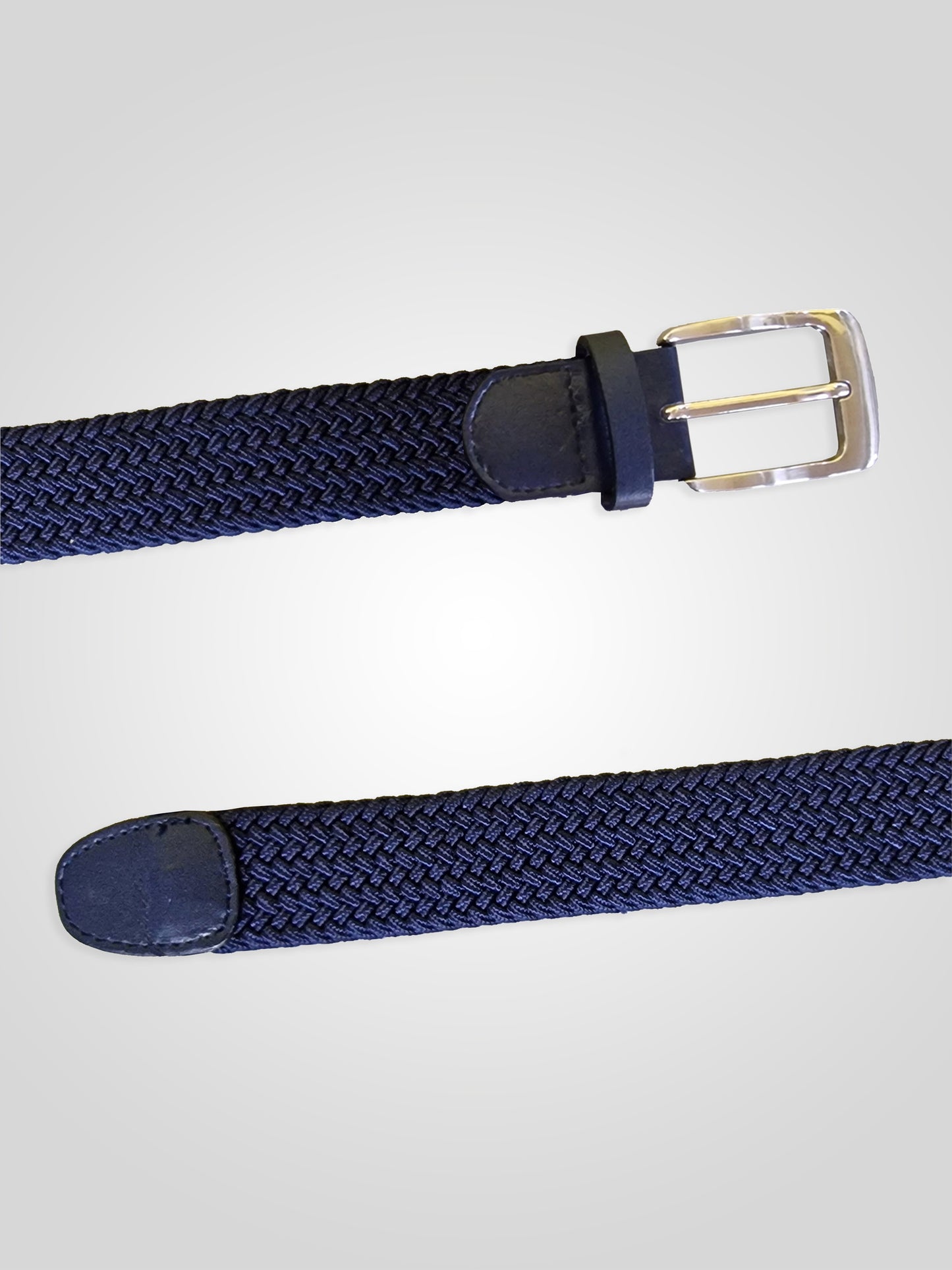 DANI -D555 Navy Blue Stretch Braided Belt