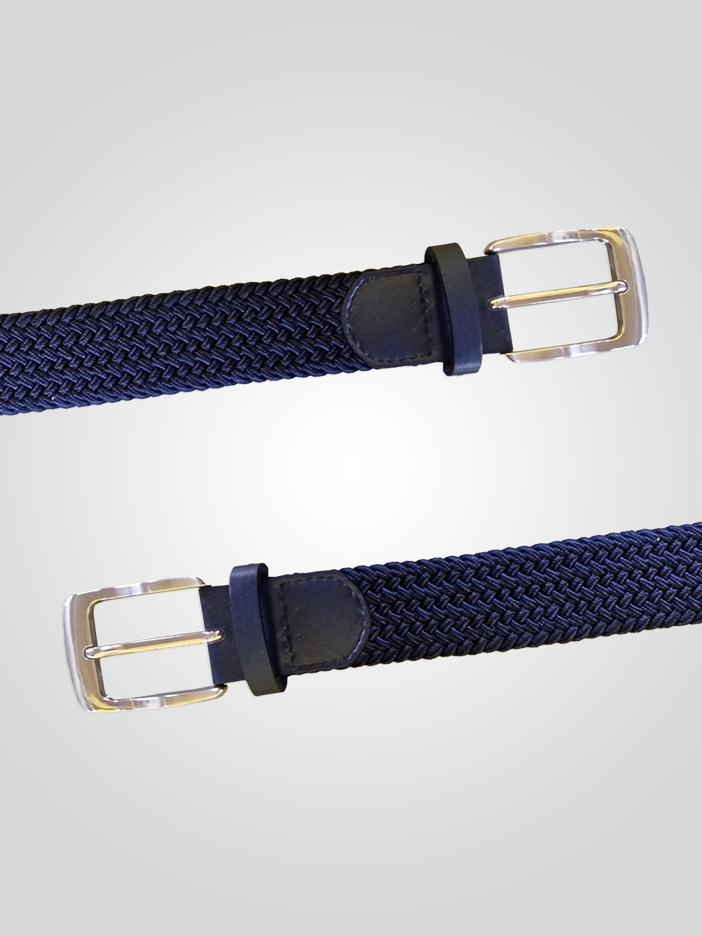 DANI -D555 Navy Blue Stretch Braided Belt