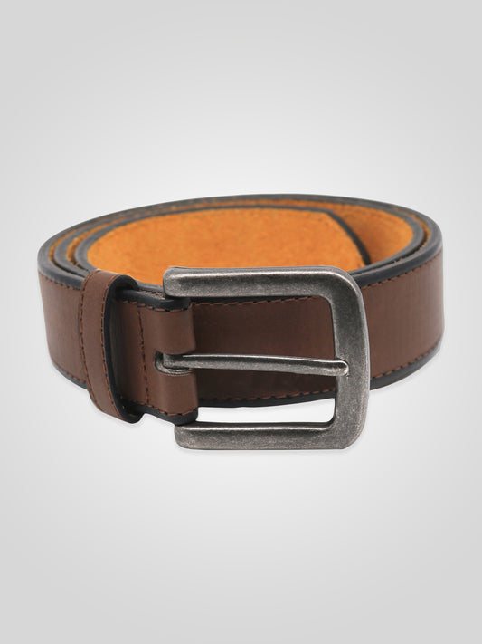AVANT -D555 Brown Burnished Edge Belt 3.50 Cm Width