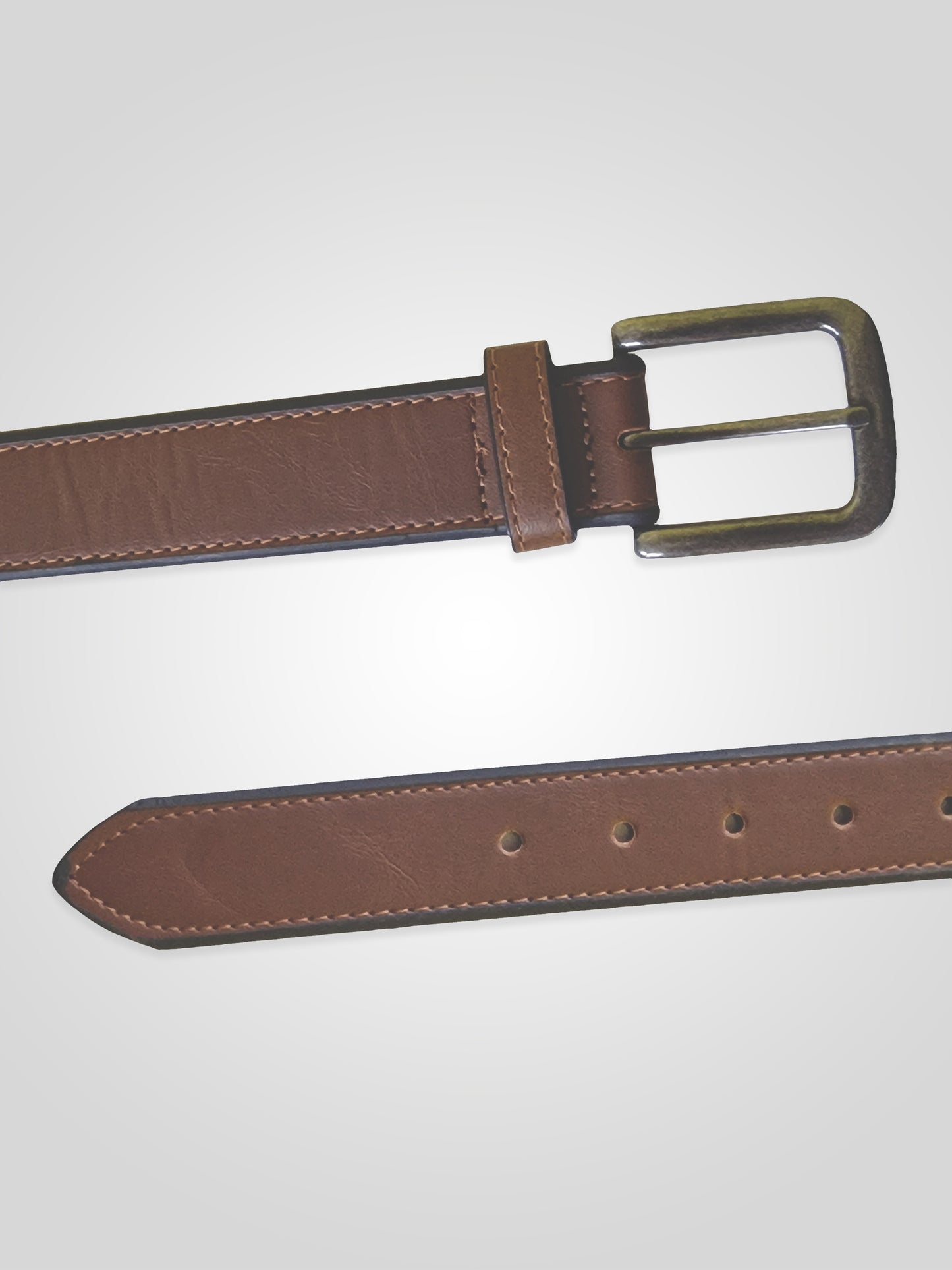 AVANT -D555 Brown Burnished Edge Belt 3.50 Cm Width