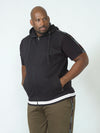CHEMUNG 1-D555 Black Couture Sleeveless Hoody with Taping Detail
