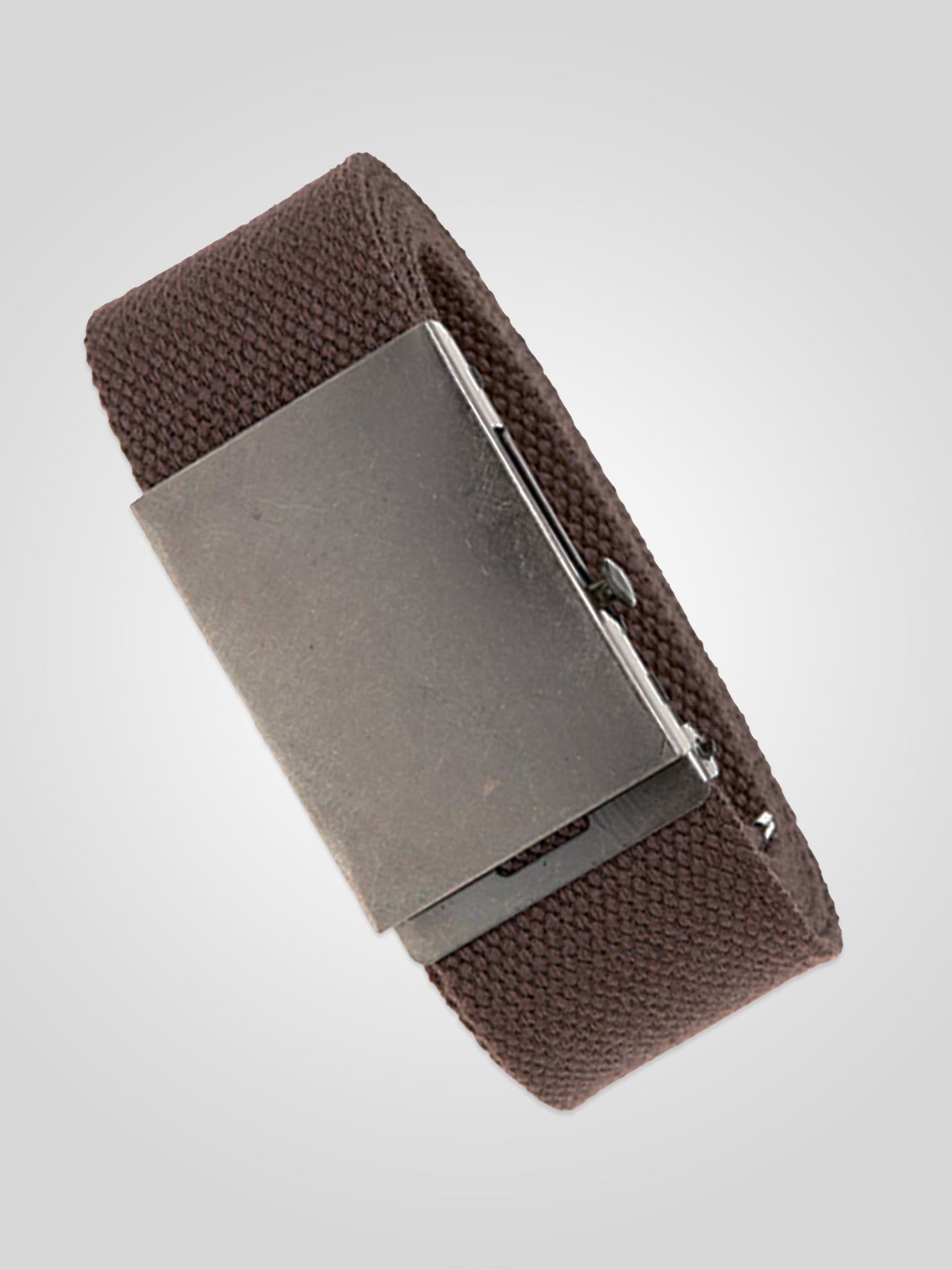 EDWARD -D555 Brown 4.0 Cm Plain Webbing Belt