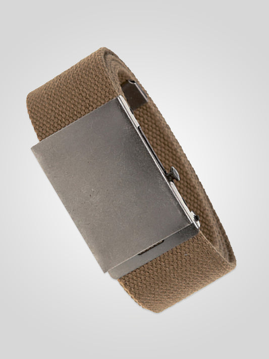 EDWARD -D555 Khaki Green 4.0 Cm Plain Webbing Belt