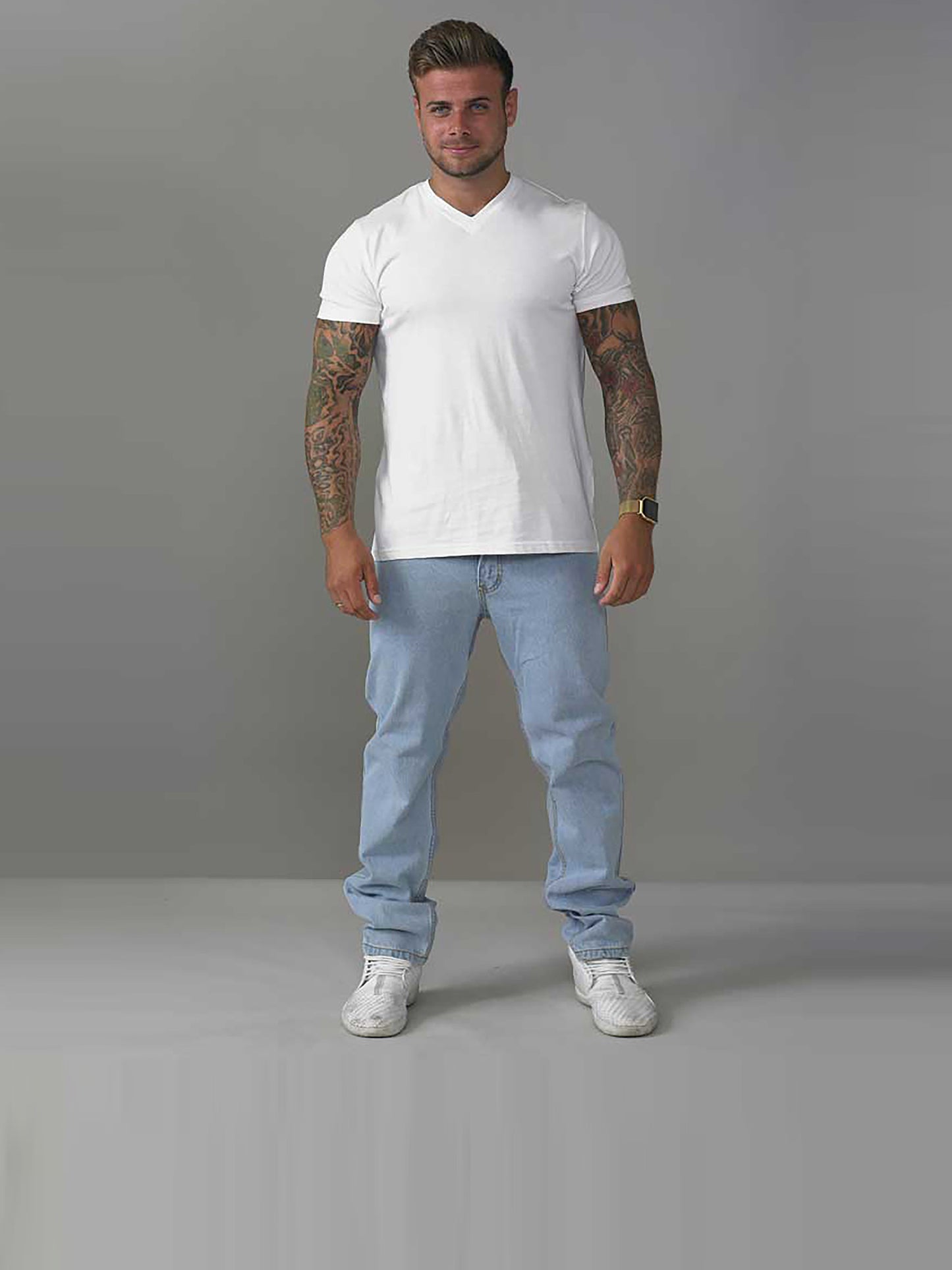 COMFORT -ROCKFORD Bleach Classic Comfort Fit Jeans