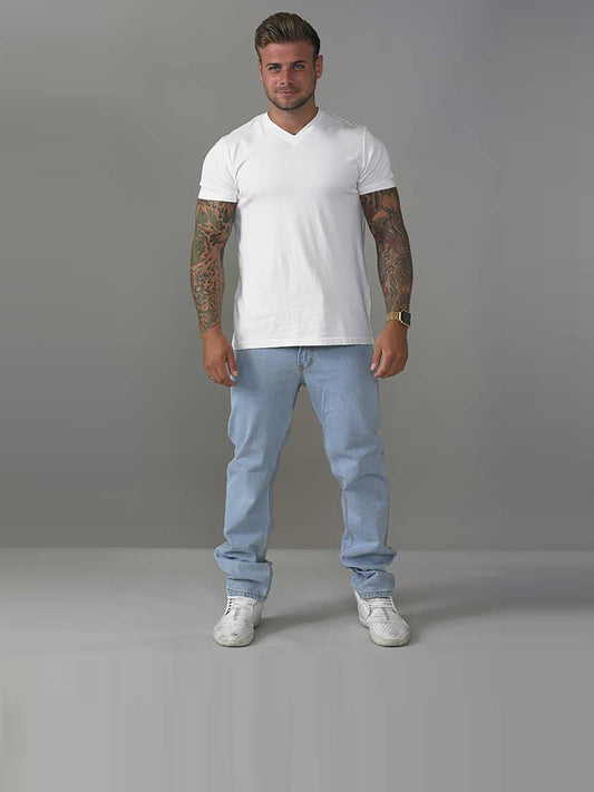 COMFORT -ROCKFORD Bleach Classic Comfort Fit Jeans